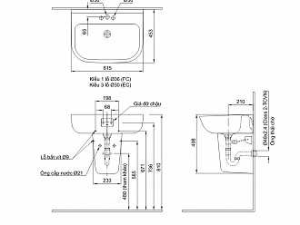 Chân Ngắn Lavabo INAX L-298VC