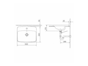 Lavabo Dương Vành INAX AL-2398V