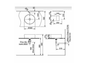 Lavabo Đặt Bàn INAX AL-295V