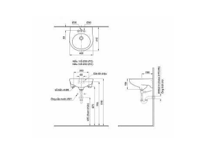 Lavabo Treo Tường INAX L-282V