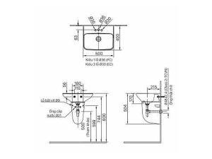 Lavabo Treo Tường INAX L-289V