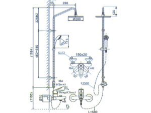 Sen Cây Nóng Lạnh INAX BFV-1115S