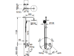 Sen Cây Nóng Lạnh INAX BFV-915S