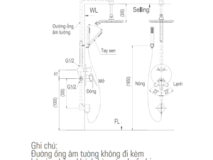 Sen Tắm Âm Tường INAX BFV-71SEW