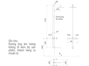 Sen Tắm Âm Tường INAX BFV-81SEC