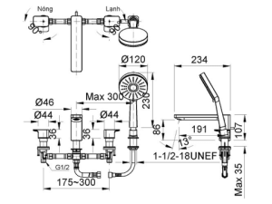 Sen Tắm Bồn Tắm INAX BFV-5013S