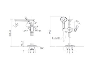 Sen Bồn Tắm Đặt Sàn INAX BFV-656S