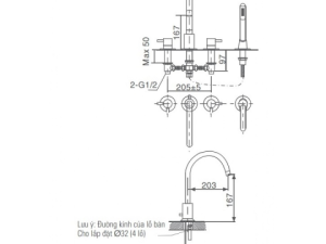 Sen Tắm Bồn Tắm INAX BFV-7000B