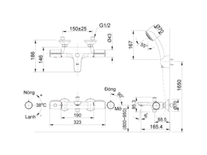 Sen Tắm Nhiệt Độ INAX BFV-3413T-3C