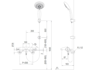 Sen Tắm Nhiệt Độ INAX BFV-5103T-5C