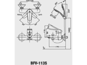 Sen Tắm Nóng Lạnh INAX BFV-113S