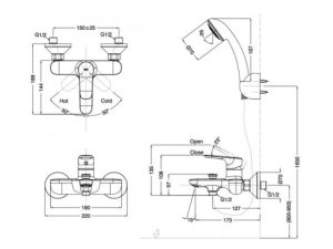 Sen Tắm Nóng Lạnh INAX BFV-1403S-3C