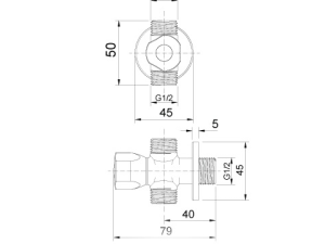 Van Chia 2 Đường Nước INAX A-703-7