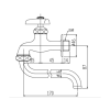 Vòi Lạnh Gắn Tường INAX LF-12-13