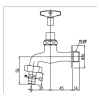 Vòi Lạnh Gắn Tường INAX LF-15G-13