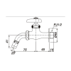 Vòi Lạnh Gắn Tường INAX LF-7R-13