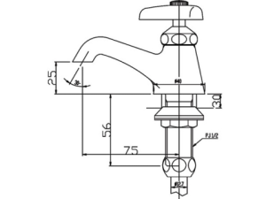 Vòi Lavabo Lạnh INAX LF-1