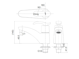 Vòi Lavabo Lạnh INAX LFV-11A