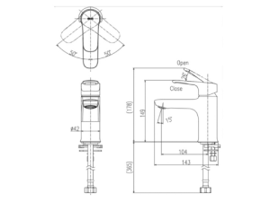 Vòi Lavabo Lạnh INAX LFV-22S