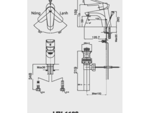 Vòi Lavabo Nóng Lạnh INAX LFV-112S