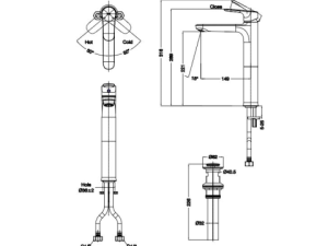 Vòi Lavabo Nóng Lạnh INAX LFV-1402SH