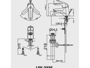 Vòi Lavabo Nóng Lạnh INAX LFV-222S