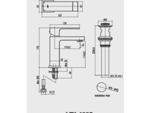 Vòi Lavabo Nóng Lạnh INAX LFV-402S