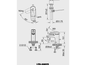 Vòi Lavabo Nóng Lạnh INAX LFV-5002S