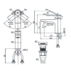 Vòi Lavabo Nóng Lạnh INAX LFV-612S