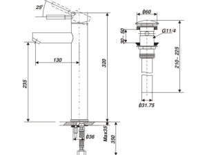 Vòi Lavabo Nóng Lạnh INAX LFV-8000SH2