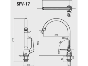 Vòi Rửa Chén Lạnh INAX SFV-17