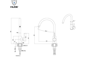 Vòi Rửa Chén Nóng Lạnh HUGE H-V1511S