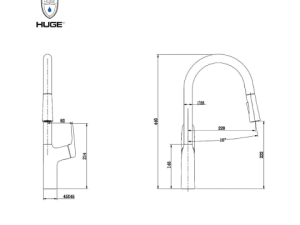 Vòi Rửa Chén Nóng Lạnh HUGE H-V2811PB