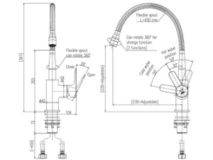 Vòi Rửa Chén Nóng Lạnh INAX SFV-303S