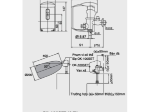 Van Xả Tiểu Cảm Ứng INAX OK-100SET(A/B)