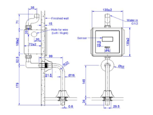 Van Xả Tiểu Cảm Ứng INAX OKUV-30SM-0.5