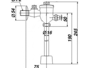 Van Xả Tiểu Nhấn INAX UF-7V