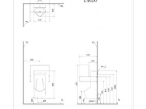 Bồn Tiểu Cảm Ứng CAESAR UA0283