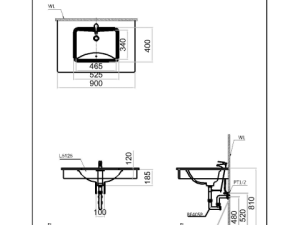 Lavabo Âm Bàn CAESAR L5125