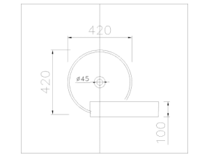 Lavabo Đặt Bàn CAESAR LF5258