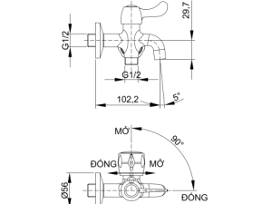 Vòi Sen Tắm Lạnh LUXTA L2101