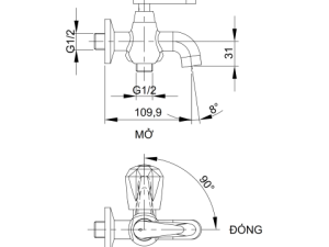 Vòi Sen Tắm Lạnh LUXTA L2116T3