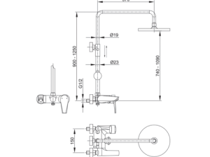 Sen Cây Nóng Lạnh LUXTA L7214X3