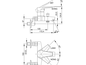 Sen Tắm Nóng Lạnh LUXTA L2214NX3