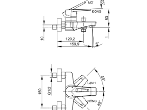 Sen Tắm Nóng Lạnh LUXTA L2226SX5