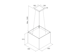 Máy Hút Mùi MALLOCA CONCRETE K-400BR