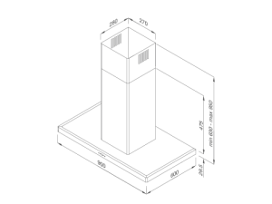 Máy Hút Mùi MALLOCA SLIM K-4250