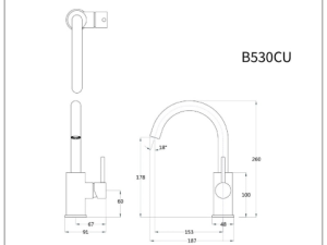 Vòi Lavabo Nóng Lạnh CAESAR B530CU