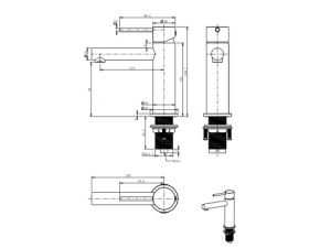 Vòi Lavabo Nóng Lạnh ATMOR AT1110098SH