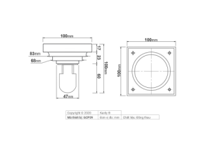 Phễu Thoát Sàn Kanly GCP09